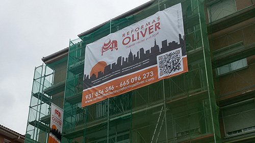 REFORMAS OLIVER - Lonas en Obra